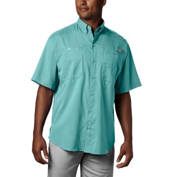 Columbia PFG Tamiami II Short Sleeve Tall, Camisa Azules Claro Para Hombre | 970831-ZUE